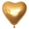 12" Heart - Mirror Gold